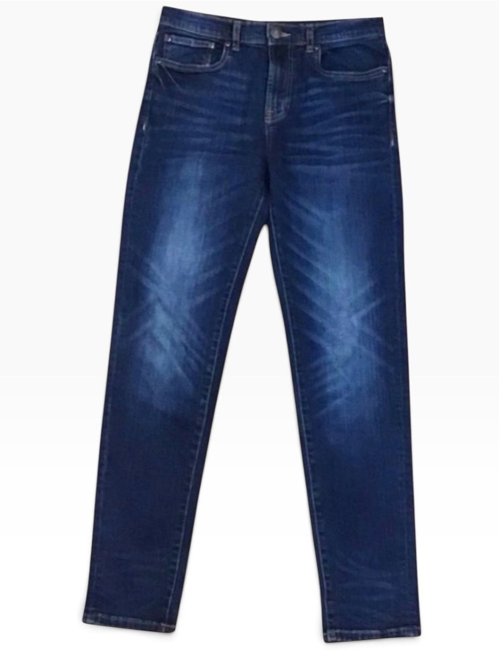 UH Denim jeans blue soft confortable relax youth 14 mid rise dark blue skinny